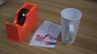 3D Polymer Sublimation 17oz. Latte Mug printing video(All-in-One Mug Press)