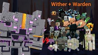 OBSIDIAN MONSTROSITY vs MINECRAFT BOSSES and ALL MOBS (Minecraft Mob Battle)