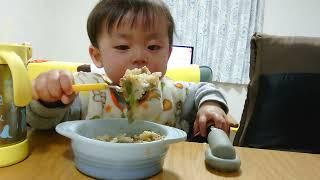 Infant food: Mao eggplant bowl Baby eating Mao eggplant【幼児食：麻婆茄子丼】