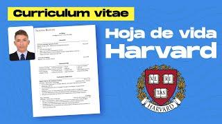  Mi hoja de vida - Cómo Crear una Hoja de Vida Profesional | Ejemplo Harvard y Consejos Efectivos