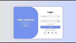 Animated Login Page HTML CSS part- 2 | Login Page HTML CSS #webdesign #login #coding