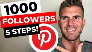 How To Get Pinterest Followers FAST 2019 | 1000 Followers on Pinterest in 7 Days!