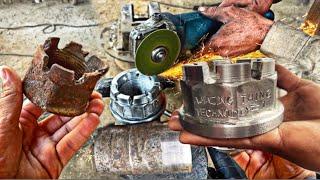 Complete procedure for making rusted trawler nut as it is not available in the market