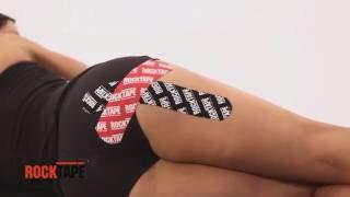 Тейпирование ягодичной мышцы от RockTape