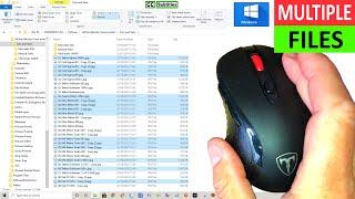 Windows 10 How to select multiple files in File Explorer - Select Multiple Files at once using Mouse