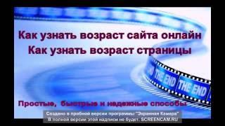 Как узнать возраст сайта онлайн, как узнать возраст страницы сайта