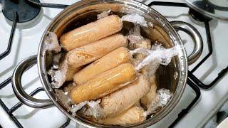 Milk Sausages, a simple and very tasty homemade recipe