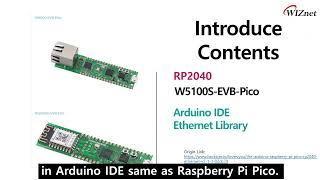 [Introduce] How to use the W5100S-EVB-Pico Arduino Official Ethernet Library & DHCP Example(1 min)