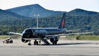 Air Canada Jetz A320-211 (C-FMSX) landing at KROA (9-9-24)