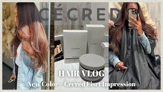 HAIR VLOG | SILK PRESS , NEW COLOR + CECRED HAIR PRODUCT REVIEW | IS IT WORTH IT? | ZENESE ASHLEY