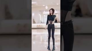 Beautiful Tall Slim Body Korean Girl || #slimfit #skinnyfit #skinnygirl #slimbody #sexyfigure