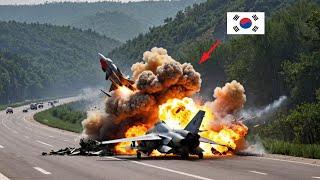 NORTH AND SOUTH KOREA'S FIRST AIR BATTLE! SU-35 XI fighter plane shot down