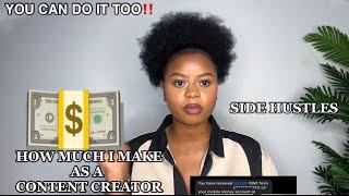 HOW MUCH I MAKE AS A CONTENT CREATOR IN RWANDA + HOW TO MAKE MONEY ONLINE | SIDE HUSTLES