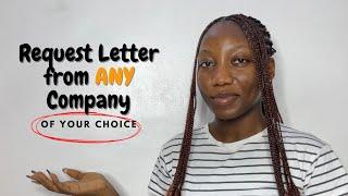 Request Letter Template + How to get a request letter for Corpers and PCMs