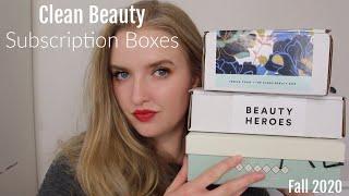 CLEAN BEAUTY SUBSCRIPTION BOXES| The Clean Beauty Box, Beauty Heroes and Boxwalla