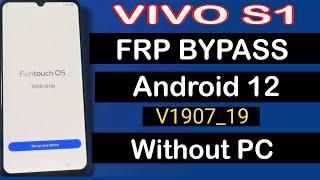 Vivo S1 (1907_19) FRP Bypass Android 12 | All Vivo FRP Bypass 2023  Without PC