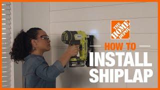 How to Install Shiplap | The Home Depot