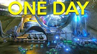 I Built A HIDDEN SOLO TEK SKY BASE In ONE DAY On ARK