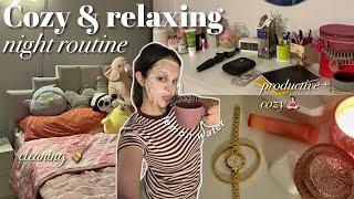 *COZY & RELAXING* night routine ‍️self care, relaxing, real talks