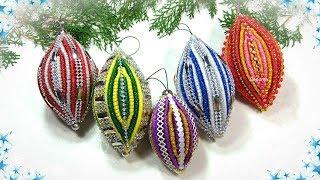  НОВОГОДНИЕ ИГРУШКИ НА ЁЛКУ  из фоамирана своими руками  diy christmas ornaments