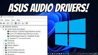 How To Download ASUS Audio Drivers in Windows 11 & Windows 10