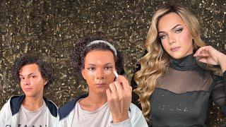 Makeup transformação, blond hair 2 Transformação com maquiagem #makeup ️