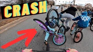 INSANE CRASH AT CHARLOTTE WHEELIE RIDEOUT