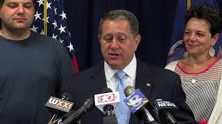 Joe Morelle speaks after his Democratic primary win