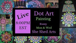 Easy Dot Art Short Reel #7 Join me for LIVE Dot Painting