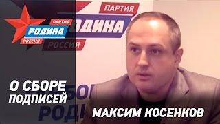 Максим Косенков рассказал о сборе подписей и поблагодарил тамбовчан за поддержку