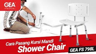 TUTORIAL Cara Pasang Kursi Mandi Lansia Shower Chair GEA FS798L Portable Bath Bench