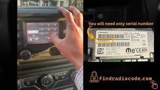 4 digit Unlock Code for Jeep Wrangler Stereo Radio  ( VP2_5, RA2, VP2, VP1) | Instant Service