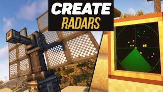 Гайд по Create Radars 1.20.1 Радары, Автонаведение пушек и орудий. Часть 1. (minecraft java edition)