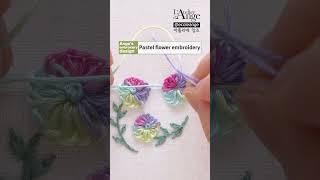 🪡프랑스자수 테크닉#프랑스자수 #자수#broderie #embroidery#embroiderytutorial