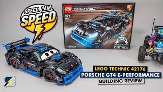 LEGO Technic 42176 Porsche GT4 e-Performance detailed review - not slow, but is it the fastest?