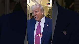 President Trump, reporter get into back & forth: “anyone who told you that is a liar”