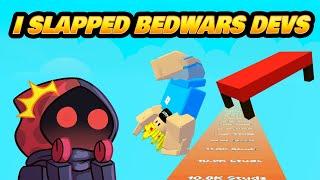 I SLAPPED THE BEDWARS DEVS OVER 100,000 STUDS