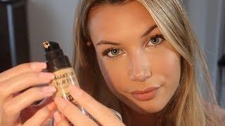 ASMR Doing My Makeup, Relaxing, Tapping, Whispering