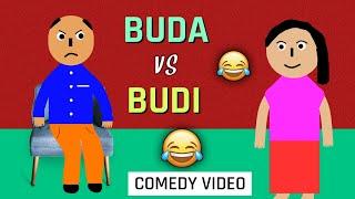 BUDA vs BUDI | Comedy Video | Nepali Funny Cartoon Comedy | Buda Budi Comedy Video | The BN Creation