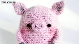 Амигуруми: схема Поросёнок Том. Игрушки вязаные крючком - Free crochet patterns.