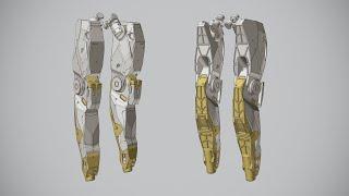 Design Rage 1 - Robotic Leg w/ Moi3d