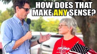 MAGA Lady Gives Mind-Numbing Answer to Comedian's Basic Question