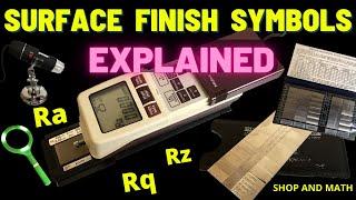 surface finish symbols explained