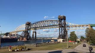 Great Lakes Freighters Edgar B Speer and Algoma Sault