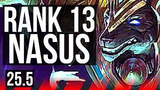 NASUS vs YORICK (TOP) | 9/1/6, Legendary, Rank 13 Nasus | EUNE Master | 25.5
