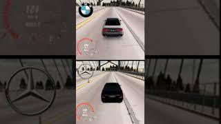 Mercedes vs BMW #mercedes #mercedesbenz #bmw #bmwm5 #cars #crazyxyz #automobile #brake #shortvideo