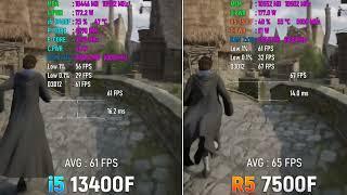 Ryzen 5 7500F vs Core i5 13400F - Testing Hd Gameplay