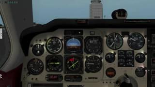 X-Plane Bonanza F33 VOR Navigation