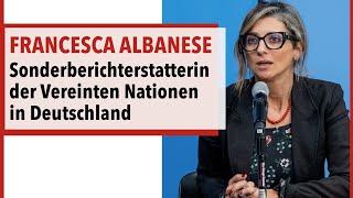 In Deutschland diffamiert: Francesca Albanese, Sonderberichterstatterin der Vereinten Nationen