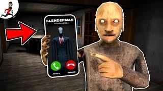 Slender man call Grandpa  ► funny horror granny game animation